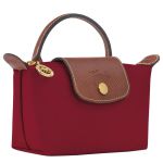 Túi Xách Longchamp Le Pliage Original Pouch With Handle 34175089P59 Màu Đỏ Nâu