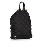 Balo Moschino Logo Quilted Nylon Backpack Màu Đen