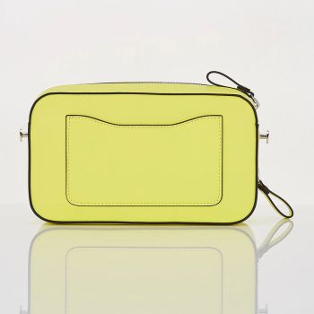 Túi Đeo Chéo Nữ Stretch Angels Panini Metal Logo Solid Light Yellow Bag Màu Vàng Chanh