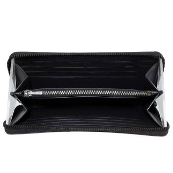 Ví Nam Coach Long Wallet Men's Signature Black F25517 Màu Đen Xám