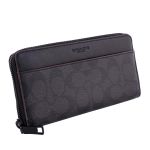 Ví Nam Coach Long Wallet Men's Signature Black F25517 Màu Đen Xám