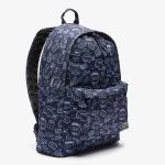 Balo Lacoste Men's Neocroc Pattern Canvas Backpack NH3296NZF36 Màu Xanh Navy