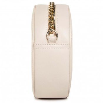 Túi Đeo Chéo Nữ Love Moschino Woven Gold Studs Shoulder Bag Synthetic Màu Trắng